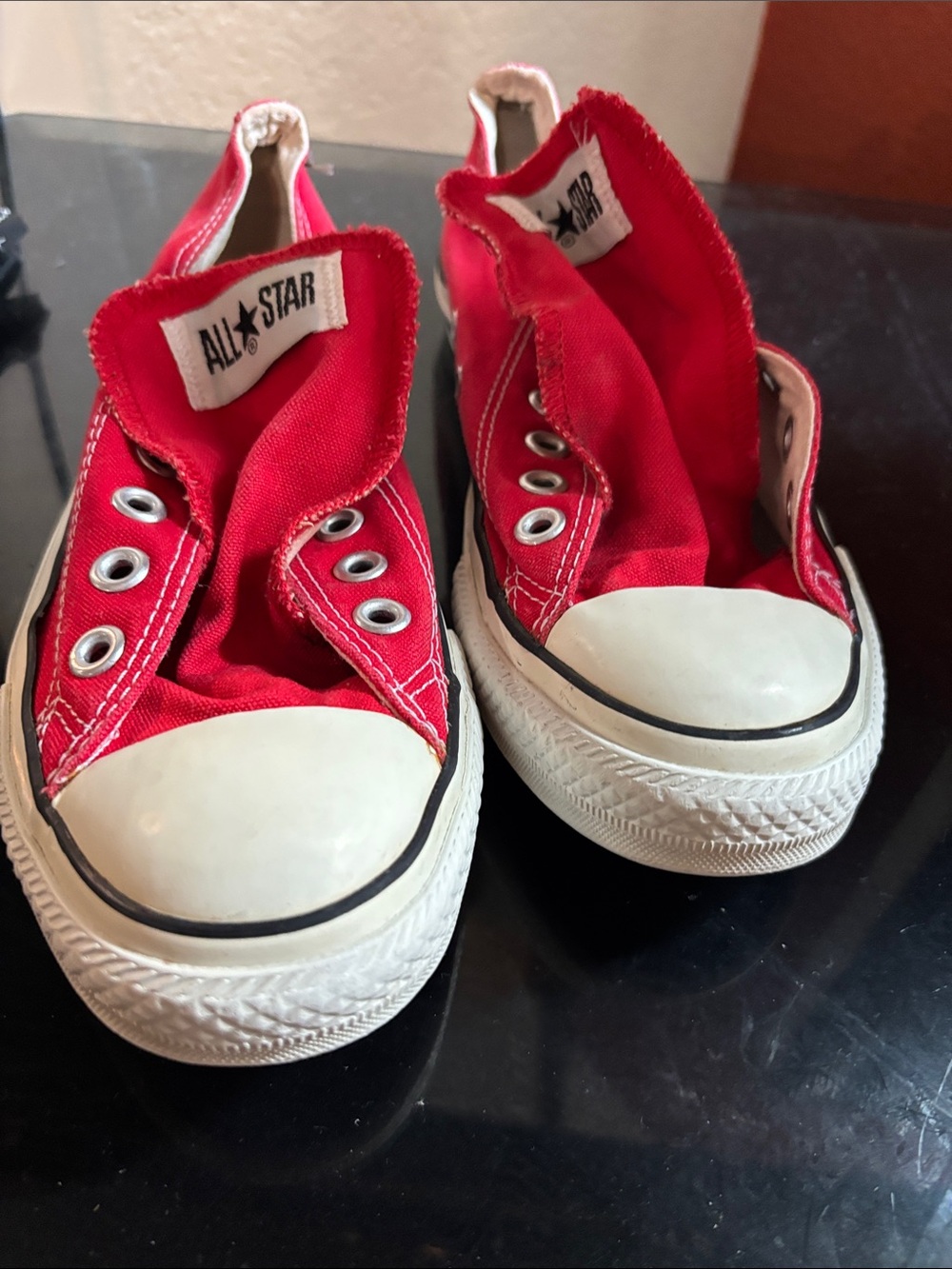 Shoe strings included Converse Low-Top Canvas Sneakers in Red